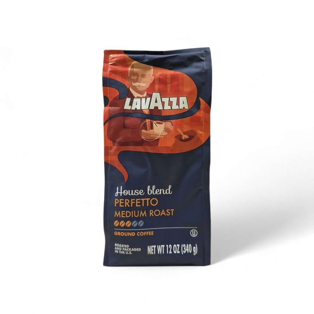 Lavazza House Blend Perfetto Ground Coffee 12oz Bag, Medium Roast